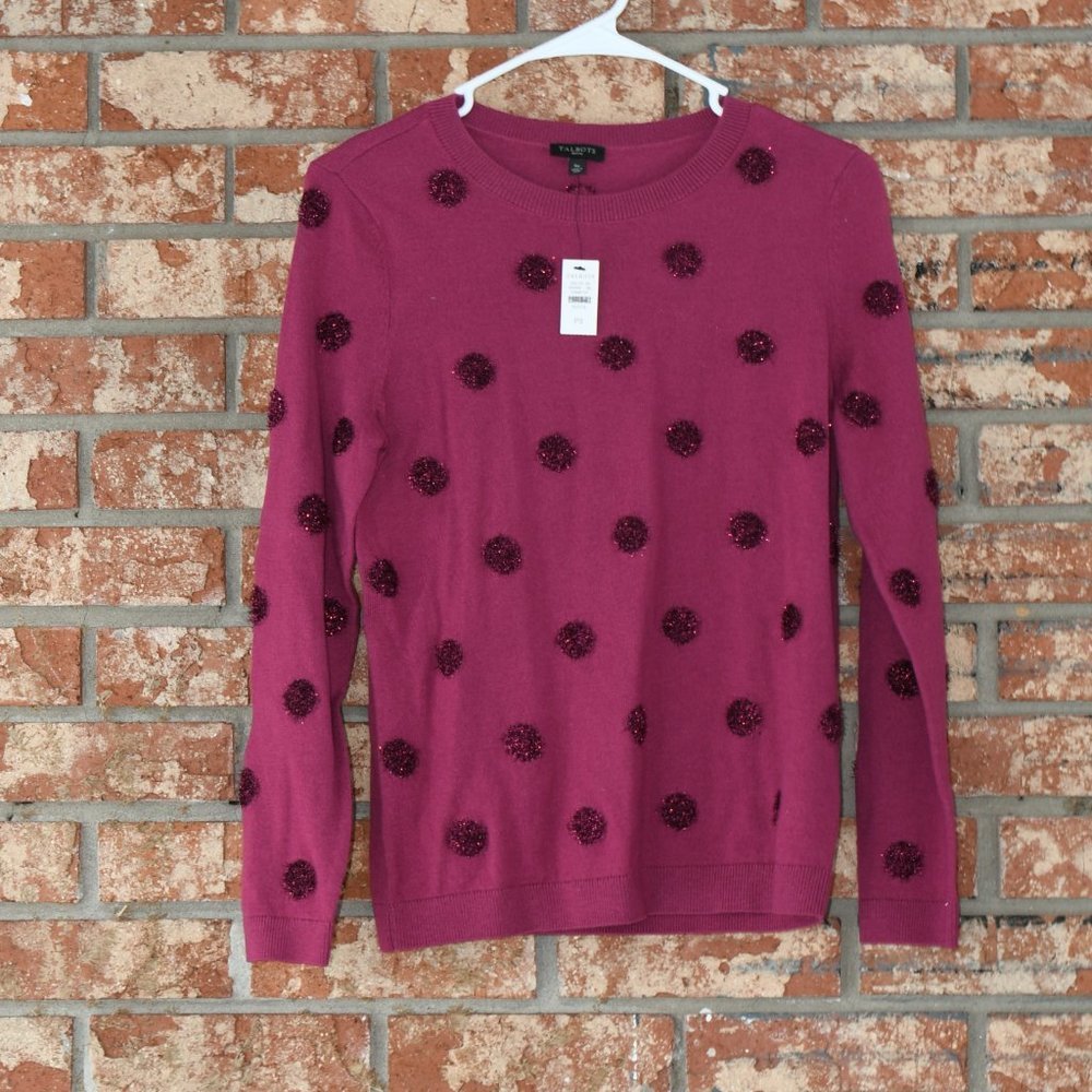 Talbots burgundy top - Picture 2 of 5